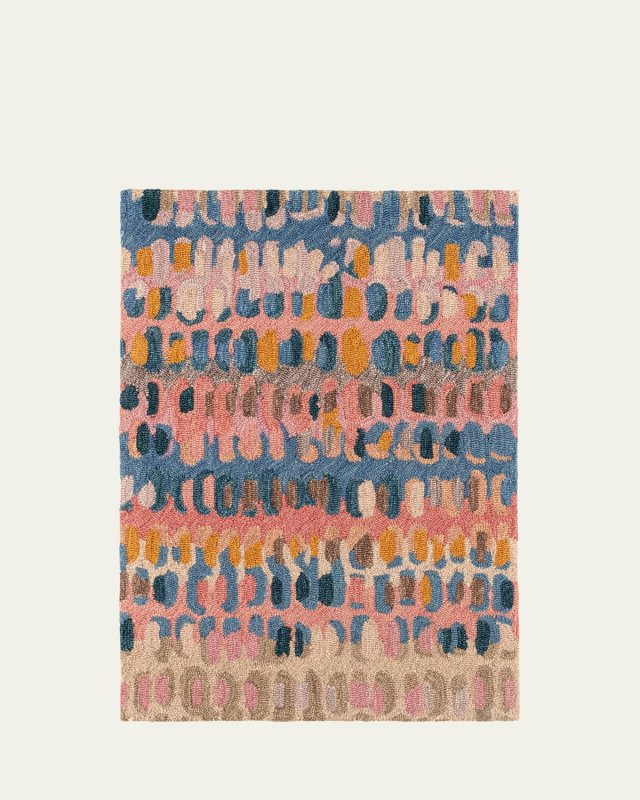 Paint Chip Coral Micro-Hooked Rug, 10' x 14'